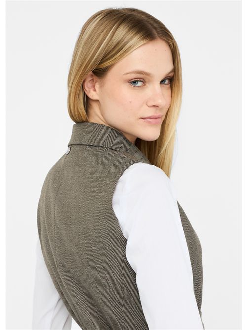 Gilet chevron con cintura LIU JO | CF5259T054A/M9770